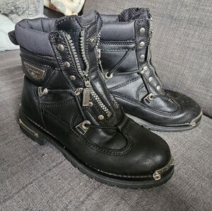 Milwaukee Boot Company Leather Motorcycle Boots